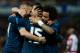 Real Madrid's French forward Karim Benzema (L) celebrates a goal with teammates during the Spanish league football match Granada FC vs Real Madrid CF at Nuevo Los Carmenes stadium in Granada on February 7, 2016. AFP PHOTO / JORGE GUERRERO / AFP / Jorge Guerrero (Photo credit should read JORGE GUERRERO/AFP/Getty Images)