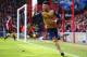 BOURNEMOUTH, ENGLAND - FEBRUARY 07: Alex Oxlade-Chamberlain of Arsenal celebrates as he scores their second goal during the Barclays Premier League match between A.F.C. Bournemouth and Arsenal at the Vitality Stadium on February 7, 2016 in Bournemouth, England. (Photo by Matthew Lewis/Getty Images)