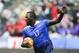 United States forward Jozy Altidore #17 celebrates his goal against Iceland during a men's international friendly soccer game in Carson, Calif., Sunday, Jan., 31, 2016. The United States won 3-2. (AP Photo/Ringo H.W. Chiu)