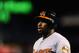 Baltimore Orioles right fielder Delmon Young is seen during a baseball game against the Philadelphia Phillies, Wednesday, June 17, 2015, in Philadelphia. (AP Photo/Michael Perez)
