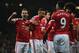 Mata celebrates a United goal against Stoke.
