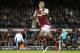 West Ham’s Dimitri Payet celebrates after scoring during the English Premier League soccer match between West Ham and Newcastle at Boleyn Ground in London, Monday, Sept. 14, 2015.(AP Photo/Frank Augstein)