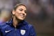 NEW ORLEANS, LA - DECEMBER 16: Hope Solo #1 of the United States watches warmups prior to the women's soccer match against China at the Mercedes-Benz Superdome on December 16, 2015 in New Orleans, Louisiana. China defeated the United States 1-0. (Photo by Stacy Revere/Getty Images)