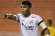 In this Jan. 21, 2014 photo, Santos' Gabriel Barbosa reacts during a Campeonato Paulista soccer game at Pacaembu stadium, in Sao Paulo, Brazil. Santos striker Gabriel Barbosa doesn’t like the comparison, but Brazilians see him as the next Neymar. How’s that for pressure? The 19-year-old Barbosa, who is known universally as “Gabigol,” is ranked as Brazil’s most promising player. (AP Photo/Nelson Antoine)