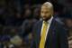 New York Knicks' Derek Fisher in action during an NBA basketball game against the Philadelphia 76ers, Friday, Dec. 18, 2015, in Philadelphia. (AP Photo/Matt Slocum)