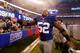 EAST RUTHERFORD, NJ - DECEMBER 29: (NEW YORK DAILIES OUT) Jon Beason #52 of the New York Giants waves to the crowd after defeating the Washington Redskins at MetLife Stadium on December 29, 2013 in East Rutherford, New Jersey. Giants defeated the Redskins 20-6. (Photo by Mike Stobe/Getty Images)