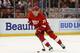 Detroit Red Wings center Dylan Larkin (71) skates against the Florida Panthers in the second period of an NHL hockey game, Monday, Feb. 8, 2016 in Detroit. (AP Photo/Paul Sancya)