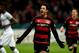 Leverkusen's Mexican striker Javier Hernandez celebrates after a goal during the German Cup (Pokal) quarter final football match Bayern 04 Leverkusen v SV Werder Bremen on February 9, 2016 in Leverkusen.
/ AFP / PATRIK STOLLARZ / RESTRICTIONS: ACCORDING TO DFB RULES IMAGE SEQUENCES TO SIMULATE VIDEO IS NOT ALLOWED DURING MATCH TIME. MOBILE (MMS) USE IS NOT ALLOWED DURING AND FOR FURTHER TWO HOURS AFTER THE MATCH.
== RESTRICTED TO EDITORIAL USE ==
FOR MORE INFORMATION CONTACT DFB DIRECTLY AT +49 69 67880
/ (Photo credit should read PATRIK STOLLARZ/AFP/Getty Images)