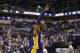 Los Angeles Lakers forward Kobe Bryant (24) waves to fans as he leaves the game in the final seconds of the second half of an NBA basketball game against the Indiana Pacers in Indianapolis, Monday, Feb. 8, 2016. The Pacers defeated the Lakers 89-87. (AP Photo/Michael Conroy)