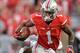 COLUMBUS, OH - SEPTEMBER 26: Braxton Miller #1 of the Ohio State Buckeyes runs with the ball against the Western Michigan Broncos at Ohio Stadium on September 26, 2015 in Columbus, Ohio. (Photo by Jamie Sabau/Getty Images)