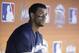 Milwaukee Brewers left fielder Khris Davis looks out from the dugout during the ninth inning of a baseball game against the Miami Marlins, Monday, Sept. 7, 2015, in Miami. The Brewers defeated the Marlins 9-1. (AP Photo/Wilfredo Lee)