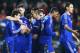 MILTON KEYNES, ENGLAND - JANUARY 31: Oscar of Chelsea celebrates scoring his hat trick goal with team mates during the Emirates FA Cup Fourth Round match between Milton Keynes Dons and Chelsea at Stadium mk on January 31, 2016 in Milton Keynes, England. (Photo by Clive Mason/Getty Images)
