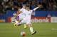 United States' Carli Lloyd takes a shot at the Costa Rica net during a CONCACAF Olympic qualifying tournament soccer match Wednesday, Feb. 10, 2016, in Frisco, Texas. (AP Photo/Tony Gutierrez)