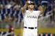 Miami Marlins starting pitcher Jose Fernandez gets set to throw in the first inning of a baseball game against the Atlanta Braves, Friday, Sept. 25, 2015, in Miami. (AP Photo/Lynne Sladky)