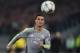Real Madrid's Portuguese forward Cristiano Ronaldo eyes the ball during the UEFA Champions League football match AS Roma vs Real Madrid on Frebruary 17, 2016 at the Olympic stadium in Rome. AFP PHOTO / ALBERTO PIZZOLI / AFP / ALBERTO PIZZOLI (Photo credit should read ALBERTO PIZZOLI/AFP/Getty Images)