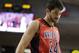 Arizona's Elliott Pitts (24) walks on the court during the first half of an NCAA college basketball game against Gonzaga, Saturday, Dec. 5, 2015, in Spokane, Wash. (AP Photo/Young Kwak)