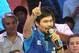 Senatorial candidate of the opposition party and boxing icon Manny Pacquiao speaks during their proclamation rally in Manila on February 9, 2016. A cliffhanger race to lead the Philippines began February 9 with emotion-charged rallies by a dead movie star's adopted daughter, a politician who brags about killing criminals and other top contenders. AFP PHOTO / TED ALJIBE / AFP / TED ALJIBE (Photo credit should read TED ALJIBE/AFP/Getty Images)
