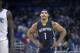 Memphis Grizzlies forward Jarnell Stokes (1) walks up the court during the second half of a preseason NBA basketball game against the Orlando Magic in Orlando, Fla., Friday, Oct. 23, 2015. The Magic won 86-76. (AP Photo/Phelan M. Ebenhack)