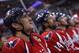 Washington Capitals left wing Alex Ovechkin, left, from Russia, sits on the bench in the third period of an NHL hockey game against the Los Angeles Kings, Tuesday, Feb. 16, 2016, in Washington. The Capitals won 3-1. (AP Photo/Alex Brandon)