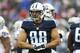 NASHVILLE, TN - NOVEMBER 29: Craig Stevens #88 of the Tennessee Titans looks over to the sidelines during a game against the Oakland Raiders at Nissan Stadium on November 29, 2015 in Nashville, Tennessee. The Raiders defeated the Titans 24-21. (Photo by Wesley Hitt/Getty Images)