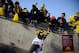 MINNEAPOLIS, MN - OCTOBER 31: Derrick Green #27 of the Michigan Wolverines high fives fans as he runs onto the field before the game against the Minnesota Golden Gophers on October 31, 2015 at TCF Bank Stadium in Minneapolis, Minnesota. (Photo by Hannah Foslien/Getty Images)