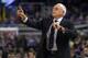 GREENVILLE, NC - JANUARY 13: Head coach Larry Brown of the SMU Mustangs directs his team against the East Carolina Pirates at Williams Arena at Minges Coliseum on January 13, 2016 in Greenville, North Carolina. SMU defeated East Carolina 79-55. (Photo by Lance King/Getty Images)
