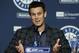 Seattle Mariners general manager Jerry Dipoto talks to reporters Thursday, Jan. 28, 2016 in Seattle during the team's annual briefing before the start of baseball spring training. (AP Photo/Ted S. Warren)