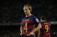 FC Barcelona's Ivan Rakitic celebrates after scoring against Celta Vigo during a Spanish La Liga soccer match at the Camp Nou stadium in Barcelona, Spain, Sunday, Feb. 14, 2016. (AP Photo/Manu Fernandez)