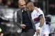 Bayern's head coach Pep Guardiola speaks to Bayern's Arturo Vidal during the German Bundesliga soccer match between Bayer Leverkusen and Bayern Munich in Leverkusen, Germany, Saturday, Feb. 6, 2016. (AP Photo/Martin Meissner)