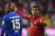 Bayern Munich's striker Thomas Mueller celebrates after the second goal during the German Bundesliga first division football match FC Bayern Munich vs SV Darmstadt 98 in Munich, southern Germany, on February 20, 2016. / AFP / CHRISTOF STACHE / RESTRICTIONS: DURING MATCH TIME: DFL RULES TO LIMIT THE ONLINE USAGE TO 15 PICTURES PER MATCH AND FORBID IMAGE SEQUENCES TO SIMULATE VIDEO. == RESTRICTED TO EDITORIAL USE == FOR FURTHER QUERIES PLEASE CONTACT DFL DIRECTLY AT + 49 69 650050
(Photo credit should read CHRISTOF STACHE/AFP/Getty Images)