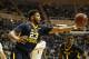 MORGANTOWN, WV - FEBRUARY 22: Esa Ahmad #23 of the West Virginia Mountaineers pulls down a rebound during the game against the Iowa State Cyclones at the WVU Coliseum on February 22, 2016 in Morgantown, West Virginia. (Photo by Justin K. Aller/Getty Images)