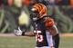 Jan 9, 2016; Cincinnati, OH, USA; Cincinnati Bengals outside linebacker Vontaze Burfict (55) against the Pittsburgh Steelers during a AFC Wild Card playoff football game at Paul Brown Stadium. Mandatory Credit: Aaron Doster-USA TODAY Sports