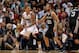 Mar 31, 2015; Miami, FL, USA; Miami Heat forward Michael Beasley (30) is pressured by San Antonio Spurs guard Manu Ginobili (20) during the second half at American Airlines Arena. Mandatory Credit: Steve Mitchell-USA TODAY Sports