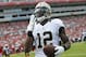 New Orleans Saints wide receiver Marques Colston (12) celebrates after his 1-yard touchdown reception during the second quarter of an NFL football game against the Tampa Bay Buccaneers Sunday, Dec. 13, 2015, in Tampa, Fla. (AP Photo/Brian Blanco)