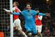 LONDON, ENGLAND - FEBRUARY 23: Lionel Messi of Barcelona celebrates after scoring the opening goal during the UEFA Champions League round of 16 first leg match between Arsenal and Barcelona on February 23, 2016 in London, United Kingdom. (Photo by Paul Gilham/Getty Images)