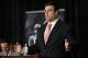 NFL Players Association President Eric Winston speaks during a news conference Thursday, Feb. 4, 2016, in San Francisco. (AP Photo/David J. Phillip)