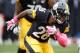 PITTSBURGH, PA - OCTOBER 18: Le'Veon Bell #26 of the Pittsburgh Steelers carries the ball against the Arizona Cardinals at Heinz Field on October 18, 2015 in Pittsburgh, Pennsylvania. (Photo by Gregory Shamus/Getty Images)