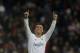Real Madrid's Cristiano Ronaldo,left, celebrates after scoring his side's fifth goal during the Spanish La Liga soccer match between Real Madrid and Espanyol at the Santiago Bernabeu stadium in Madrid, Sunday, Jan. 31, 2016. (AP Photo/Francisco Seco)