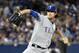 Oct 14, 2015; Toronto, Ontario, CAN; Texas Rangers starting pitcher Cole Hamels throws a pitch against the Toronto Blue Jays in the first inning in game five of the ALDS at Rogers Centre. Mandatory Credit: Peter Llewellyn-USA TODAY Sports