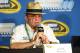 BROOKLYN, MI - AUGUST 14: Team owner Jack Roush holds a press conference before practice for the NASCAR Sprint Cup Series Pure Michigan 400 at Michigan International Speedway on August 14, 2015 in Brooklyn, Michigan. (Photo by Josh Hedges/Getty Images)