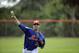 New York Mets pitcher Matt Harvey throws during spring training baseball practice Friday, Feb. 19, 2016, in Port St. Lucie, Fla. (AP Photo/Jeff Roberson)