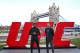 LONDON, ENGLAND - FEBRUARY 25: Michael Bisping (R) and Anderson Silva pose at Tower Bridge on February 25, 2016 in London, England. (Photo by Scott Heavey/Zuffa LLC/Zuffa LLC via Getty Images)