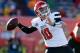 Jan 30, 2016; Mobile, AL, USA; South squad quarterback Brandon Allen of Arkansas (10) throws a pass during second half of the Senior Bowl at Ladd-Peebles Stadium. Mandatory Credit: Butch Dill-USA TODAY Sports