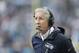 Seattle Seahawks head coach Pete Carroll watches play against the Carolina Panthers during the first half of an NFL divisional playoff football game, Sunday, Jan. 17, 2016, in Charlotte, N.C. (AP Photo/Bob Leverone)