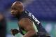 Feb 26, 2016; Indianapolis, IN, USA; Ole Miss Rebels offensive lineman Laremy Tunsil (48) participates in workout drills during the 2016 NFL Scouting Combine at Lucas Oil Stadium. Mandatory Credit: Brian Spurlock-USA TODAY Sports