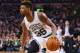 BOSTON, MA - FEBRUARY 27: Marcus Smart #36 of the Boston Celtics dribbles against the Miami Heat during the fourth quarter at TD Garden on February 27, 2016 in Boston, Massachusetts. The Celtics defeat the Heat 101-89. (Photo by Maddie Meyer/Getty Images)