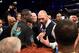 Tyson Fury of Britain (R) challeges Deontay Wilder of the US (L) after Wilder defeated Artur Szpilka of Poland in their WBC Heavyweight Championship bout at Barclay's Center in Brooklyn, New York, on January 16, 2016.
Wilder knocked out Szpilka in the ninth round. / AFP / AFP PHOTO / DON EMMERT (Photo credit should read DON EMMERT/AFP/Getty Images)