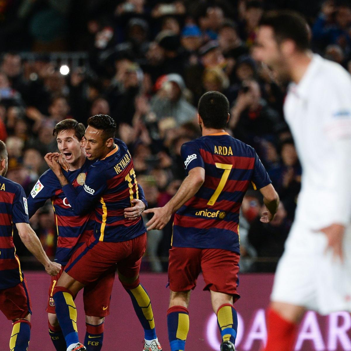 Barcelona vs. Sevilla: Score and Reaction from 2016 La Liga Match | Bleacher Report ...