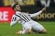 Juventus' Spanish forward Alvaro Morata celebrates after scoring during the Italian Serie A football match Juventus Vs Inter Milan on February 28, 2016 at the 'Juventus Stadium' in Turin. / AFP / MARCO BERTORELLO (Photo credit should read MARCO BERTORELLO/AFP/Getty Images)