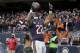 Jan 3, 2016; Chicago, IL, USA; Chicago Bears running back Matt Forte (22) celebrates after scoring a touchdown against the Detroit Lions during the second half at Soldier Field. The Lions won 24-20. Mandatory Credit: Kamil Krzaczynski-USA TODAY Sports